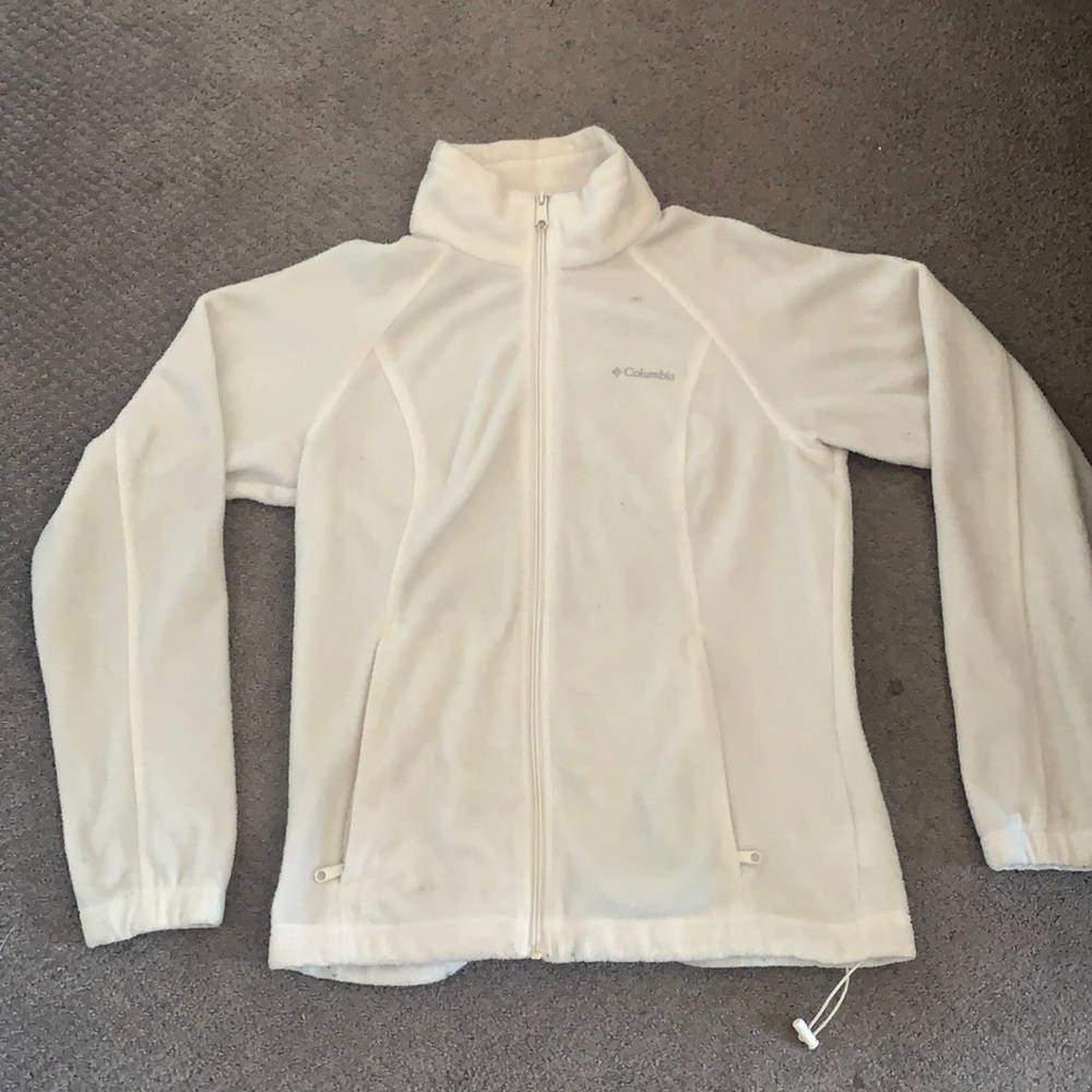 White Columbia zip up jacket